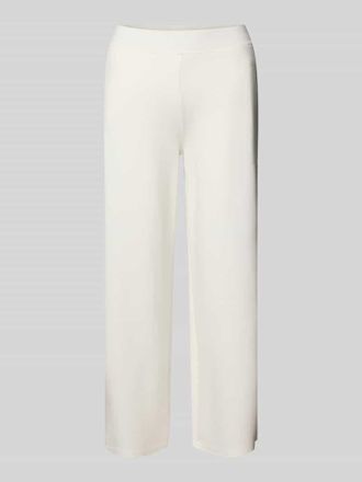 Milano Milano Italy Straight Fit Stoffhose aus Viskose-Mix in Offwhite, Gr&ouml;&szlig;e XS