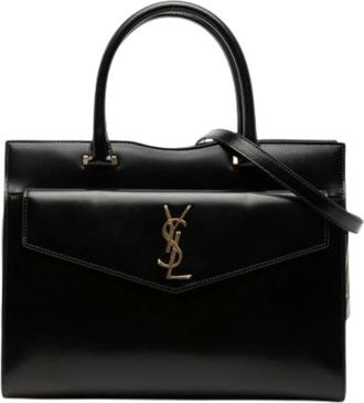 Saint Laurent Pre-owned Handbags, female, Black, Size: ONE SIZE Pre-owned The Uptown