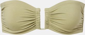 Eres Top de bikini bandeau Show fruncido