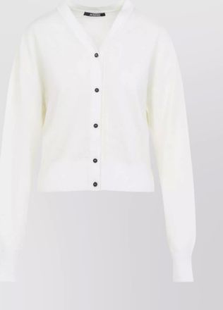 Jacquemus merino wool v-neck ribbed hem cardigan