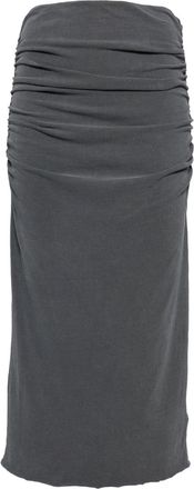 James Perse jersey pencil skirt - women - Cotton/Polyurethane - 1 - Grey
