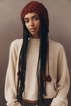 Damson Madder Crochet Bonnet