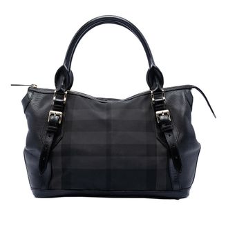 Burberry Pre-owned Burberry Beat Check Nylon Ellers Satchel Ladies FXXODAEK30SSQFD2