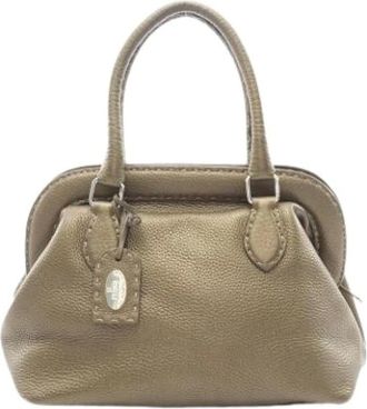 Fendi Pre-owned Handbags, female, Green, Size: ONE SIZE Pre-owned 8Bn127 Handbag