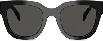 Prada square-framed sunglasses - women - Acetate - 52 - Black