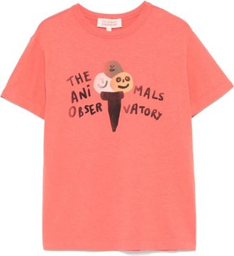 The Animals Observatory Rooster T-shirt - kids - Cotton - 14 yrs - Orange