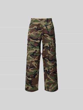 VETEMENTS Relaxed Fit Cargohose aus Baumwolle in Dunkelgruen, Gr&ouml;&szlig;e 30
