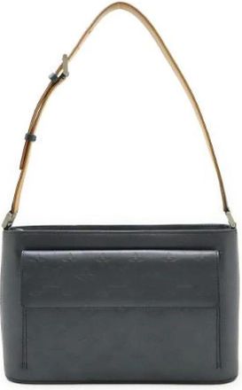 Louis Vuitton Pre-owned Monogram Mat Alston Schoudertas - Dames - Vintage Schoudertas - Zwart - ONE Size - Leer - Vintage