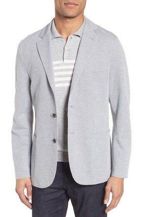 Eleventy Slim Fit Jersey Sport Coat in Grey at Nordstrom, Size 46 R Eu