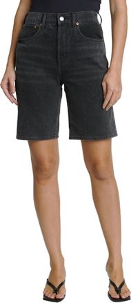 Pistola Denim Loretta Bermuda Denim Short In Salem Black
