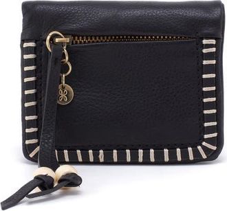 Hobo Mini Lumen Leather Bifold Wallet in Black at Nordstrom