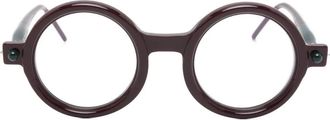 Kuboraum Mask P1 bril met rond montuur - Rood