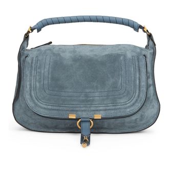 Chlo&eacute; Handbags, female, Blue, Size: ONE SIZE Marcie Small Shoulder Bag