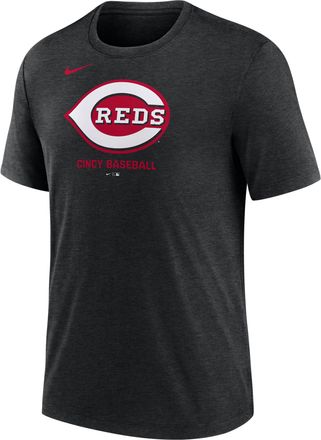 Nike Cincinnati Reds Logo Nike Mens MLB T-Shirt in Black | NJFD00ARED-J77