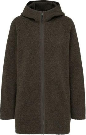 Stoic MerinoPile RissnaSoftSt. Long Jacket Merinojacke f&uuml;r Damen | schwarz