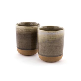 La Redoute Interieurs Set van 2 kopjes in reactief geglazuurd aardewerk, Bisceto