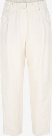 Brunello Cucinelli Karotte-Bundfaltenhose aus Viskose und Leinen