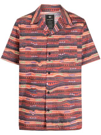 maharishi Camicia a maniche corte - Rosso