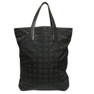 Chanel Pre-owned Tote Bags, female, Black, Size: ONE SIZE Pre-owned Nylon Tote