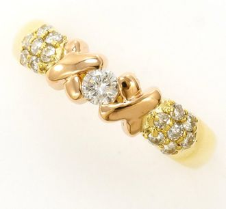 C&A Unbranded pink gold yellow gold yellow gold (18K) pink gold (18K) Band Ring (Pre-Owned)