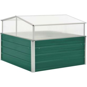 vidaXL Serra Verde 100x100x77 cm in Acciaio Zincato - Vidaxl