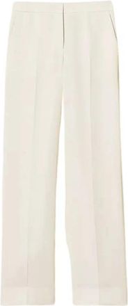 Twinset Straight Broeken - Dames - Straight fit broeken - Wit - M - Broeken