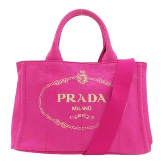Prada Pre-owned Canapa Tote Bag - Dames - Pre-owned - Roze - Maat: ONE Size