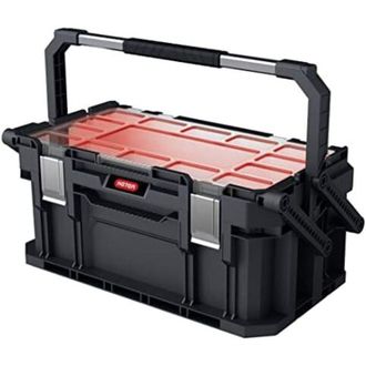 Keter 233848 Connect Canti Tool, Caja De Herramientas, Color Negro Y Rojo, 56.5 X 31.7 X 25.1 Cm