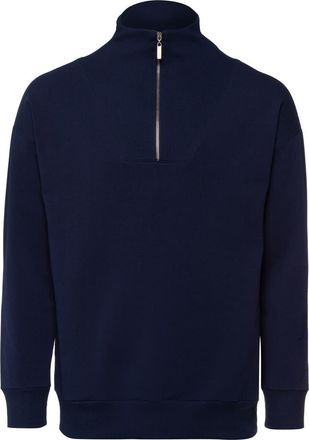 Hanro Natural Living Organic Cotton French Terry Sweatshirt in Deep Navy at Nordstrom, Size Xx-Large
