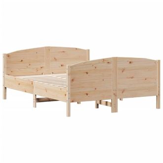 Berkfield Home Beautiful Bed Frame without Mattress 120x190 cm Small Double Soli in Light Tan