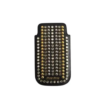 Miu Miu Pre-owned Accessories, female, Black, Size: ONE SIZE Pre-owned Phone Pouch