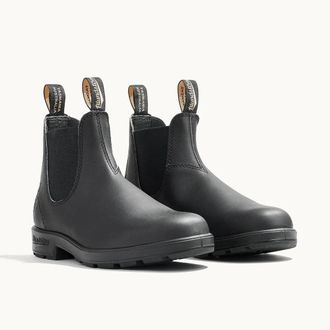 Blundstone 510 Boots Black Leather Round Toe Ankle Chelsea HTAT709