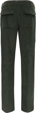 Etro Mens Corduroy Pants Roma Moss Green Cotton Trousers