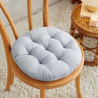 OEM Juego De 4 Cojines Para Sillas, Cojines De Suelo, Cojines De Asiento, Cojines Acolchados Para Sillas De Jard&iacute;n, Yoga, Meditaci&oacute;n (40 Cm/15,7, Gris)