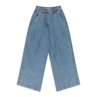 Acne Studios BLUE PAKITA DENIM WIDE-LEG JEANS