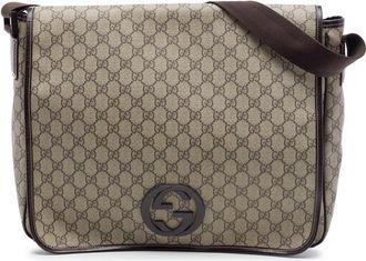 Gucci Pre-owned Gucci Large GG Supreme Interlocking G Messenger Bag Unisex FLC6BL4E9BK4VDMJ