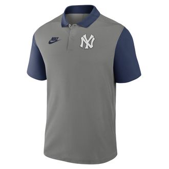 Nike New York Yankees Cooperstown Victory Nike Mens Dri-FIT MLB Polo in Grey | 04580CWQN27-DDZ