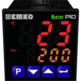 Emko Ecopid.4.5.2r.s.485 Termostato Pt100, J, K, R, S, T, L -199 Fino A +999 &deg;c Rel&egrave; 5 A, Ssr (l X L X A) 90 X 48 X 48