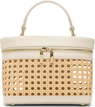 Ted Baker Tia Woven Satchel in Natural at Nordstrom Rack