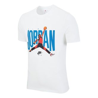 Nike Jordan Air Jordan Jumpman Logo Printing Knit Round Collar Male White DH9519-100
