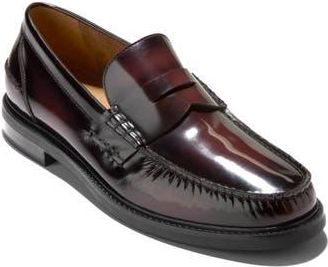 Cole Haan Pinch Prep Penny Loafer in Burgundy Box Brush Off /Black at Nordstrom Rack, Size 13