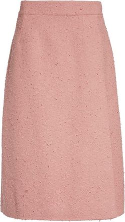 Dolce & Gabbana Classic Tweed Midi Skirt in Rosa Polvere Scuro at Nordstrom, Size 10 Us