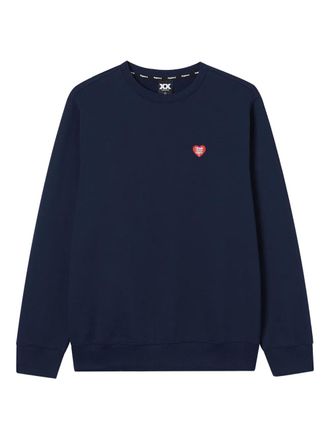 Fingercroxx heart-logo cotton sweatshirt - men - Cotton - M - Blue