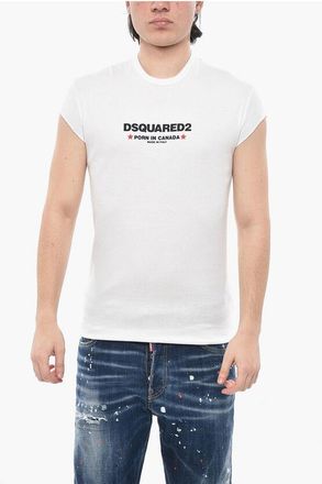 Dsquared2 Slim Fit Ribbed Crew Neck T-Shirt size Xxl