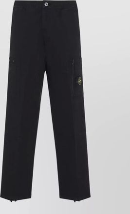 Stone Island cotton relaxed-fit straight-leg cargo trousers