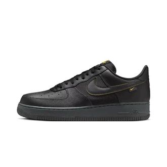Nike Fitness, Heren, Zwart, 38 1/2 EU, Leer, Air Force 1 Low 07 Ballistic Mesh