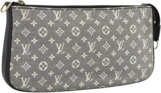 Louis Vuitton Pre-owned Shoulder Bags, female, Gray, Size: ONE SIZE Pre-owned Pouch