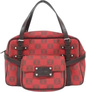Loewe Pre-owned Handbags, female, Red, Size: ONE SIZE Pre-owned PVC Handbag