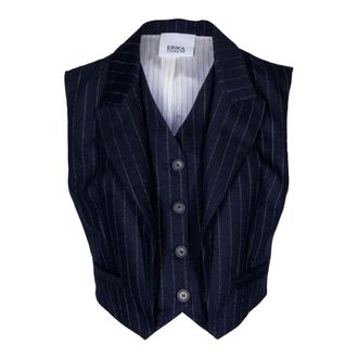 Erika Cavallini Semi Couture Mujer, Chaquetas, Azul, Talla: S