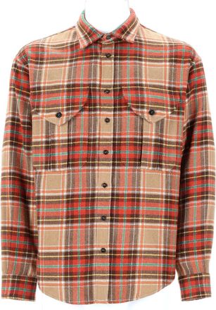 Dsquared2 Plaid Military Button-Up Wool-Blend Shirt